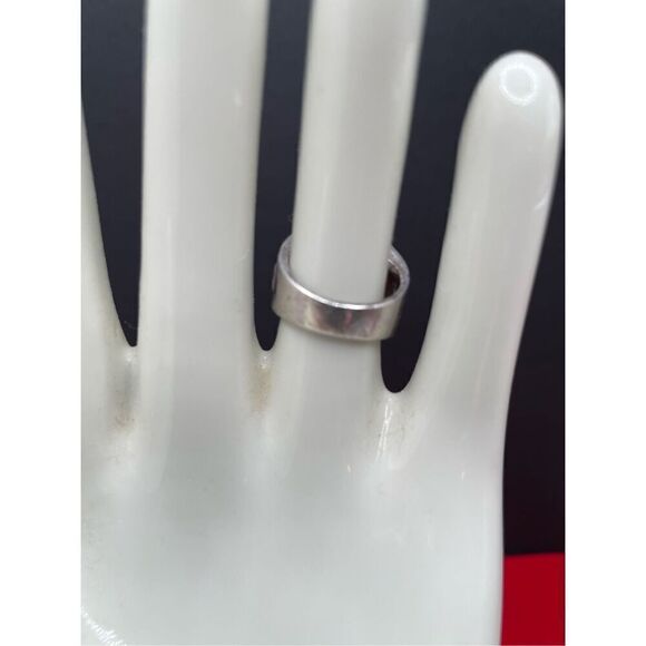 Vargas Vintage Sterling Silver Synthetic Ruby Ring Size 4.5 Unisex - Picture 3 of 10